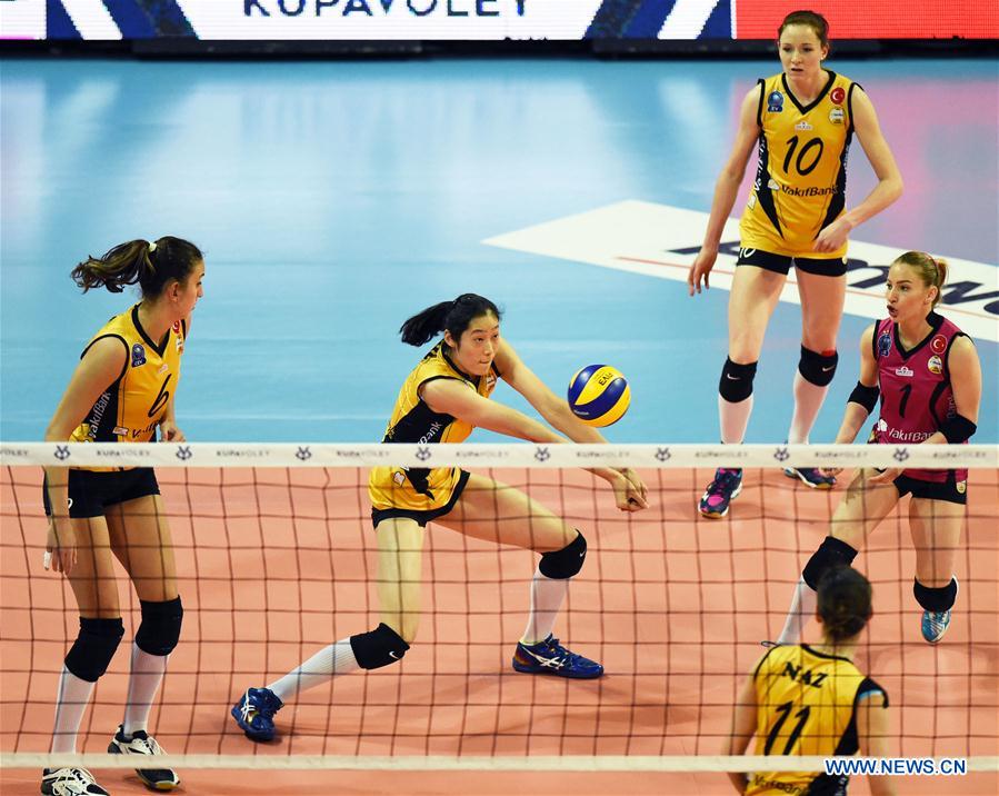 (SP)TURKEY-ANKARA-VOLLEYBALL-TURKISH CUP-QUARTER FINAL-VAKIFBANK VS KAMEROGLU BEYLIKDUZU