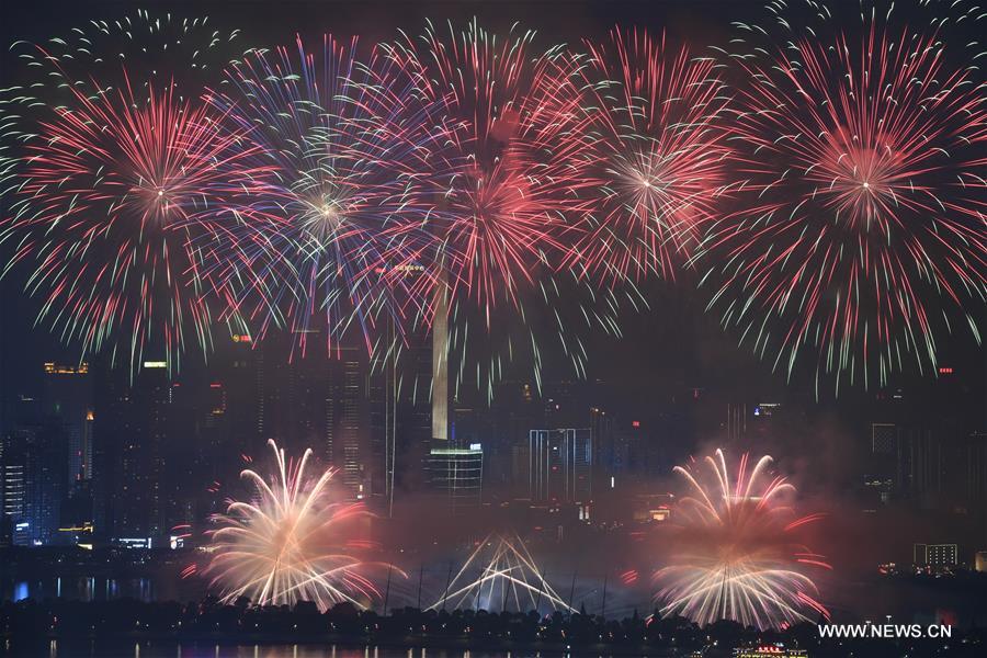 CHINA-HUNAN-CHINA-AFRICAN ECONOMIC AND TRADE EXPO-FIREWORKS(CN)