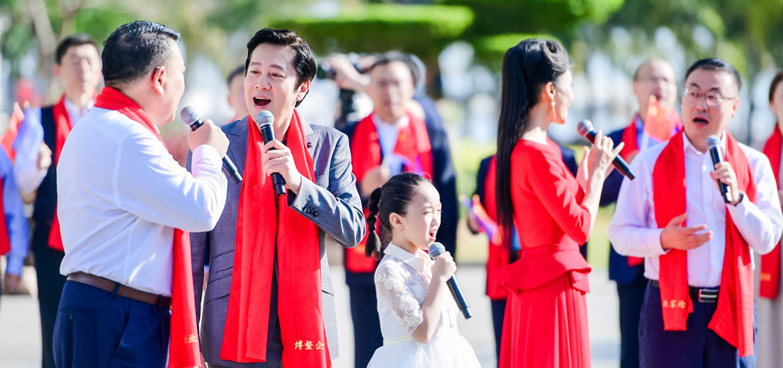 &ldquo;2019中國企業(yè)家博鰲論壇&rdquo;音樂紀(jì)錄片拍攝現(xiàn)場