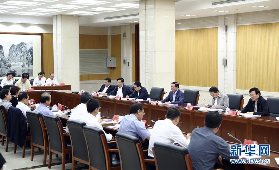 9月21日，中宣部在北京召開中央媒體駐外機(jī)構(gòu)外宣工作座談會。中共中央政治局委員、中央書記處書記、中宣部部長劉奇葆出席座談會并講話。新華社記者 謝環(huán)馳 攝 