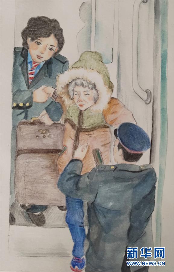 (新春走基層·圖文互動)(1)插畫里的春運(yùn)故事