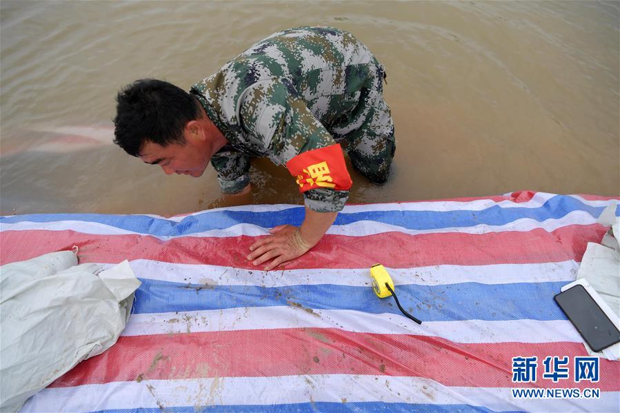 （在習(xí)近平新時(shí)代中國(guó)特色社會(huì)主義思想指引下&mdash;&mdash;新時(shí)代新作為新篇章&middot;習(xí)近平總書記關(guān)切事&middot;圖文互動(dòng)）（1）洪峰浪尖，鮮紅的黨旗高高飄揚(yáng)&mdash;&mdash;記防汛抗洪一線的共產(chǎn)黨員