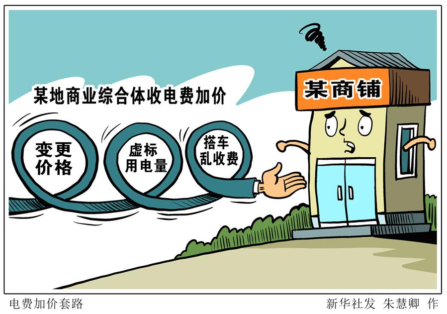 （圖表&middot;漫畫(huà)）［新華視點(diǎn)&middot;國(guó)務(wù)院大督查在行動(dòng)］電費(fèi)加價(jià)套路