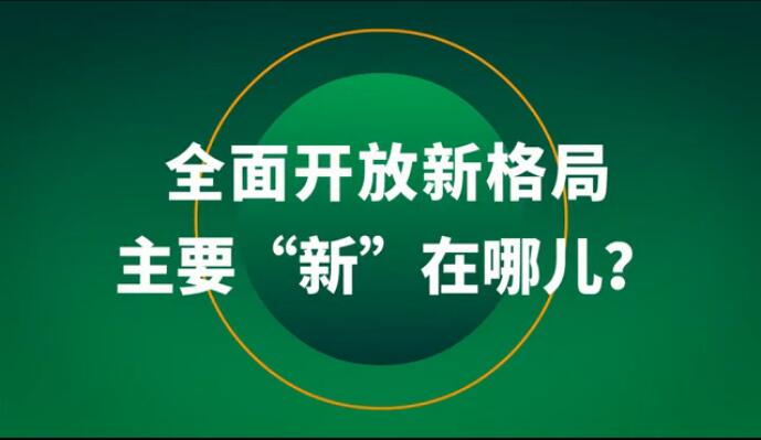 全面開(kāi)放新格局主要&ldquo;新&rdquo;在哪兒？