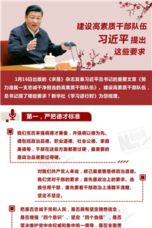 建設(shè)高素質(zhì)干部隊(duì)伍，習(xí)近平提出這些要求