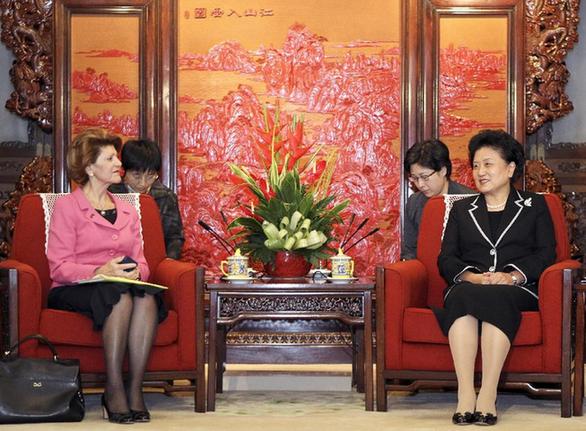 劉延東會見歐盟委員會教育、文化、語言多樣性及青年事務(wù)委員瓦西利烏