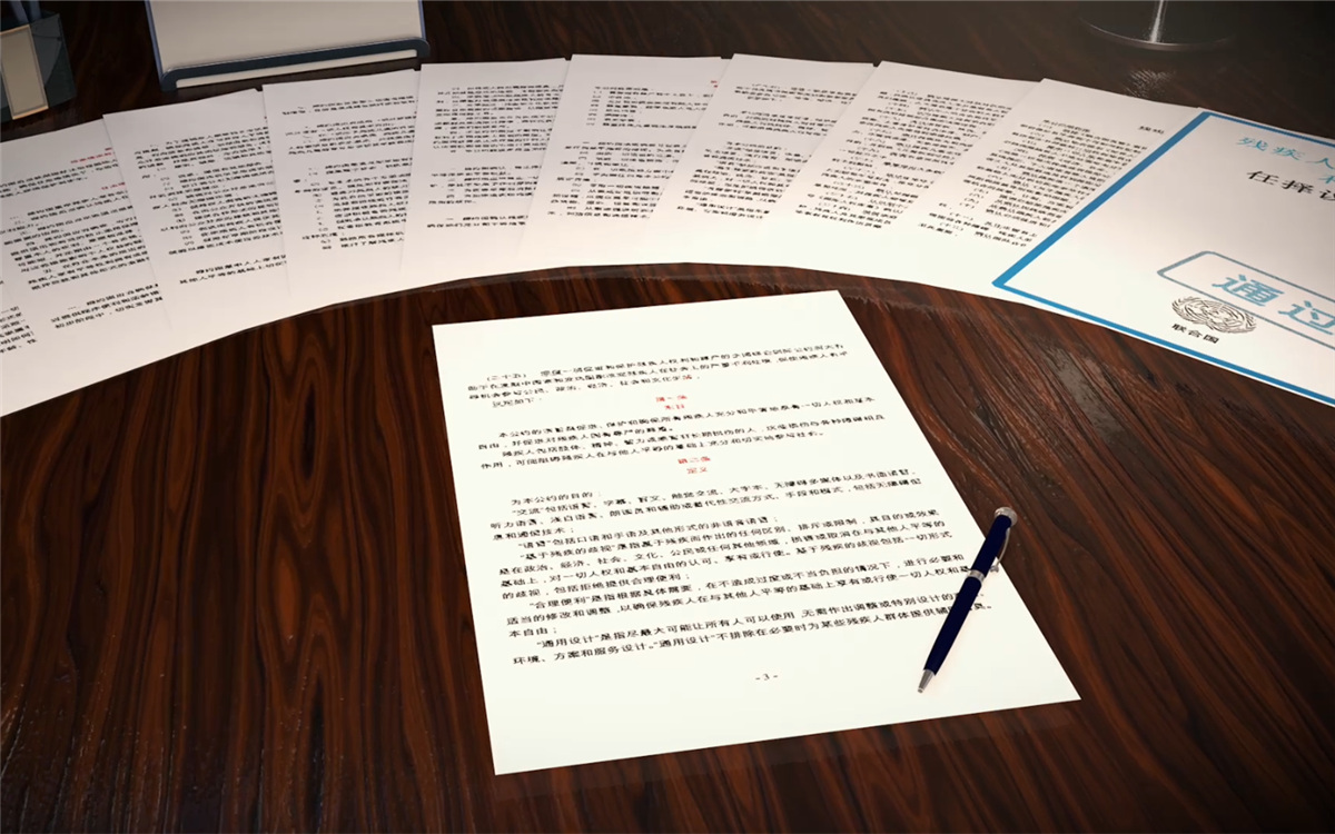 2006年12月，《殘疾人權利公約》在聯合國大會獲得通過