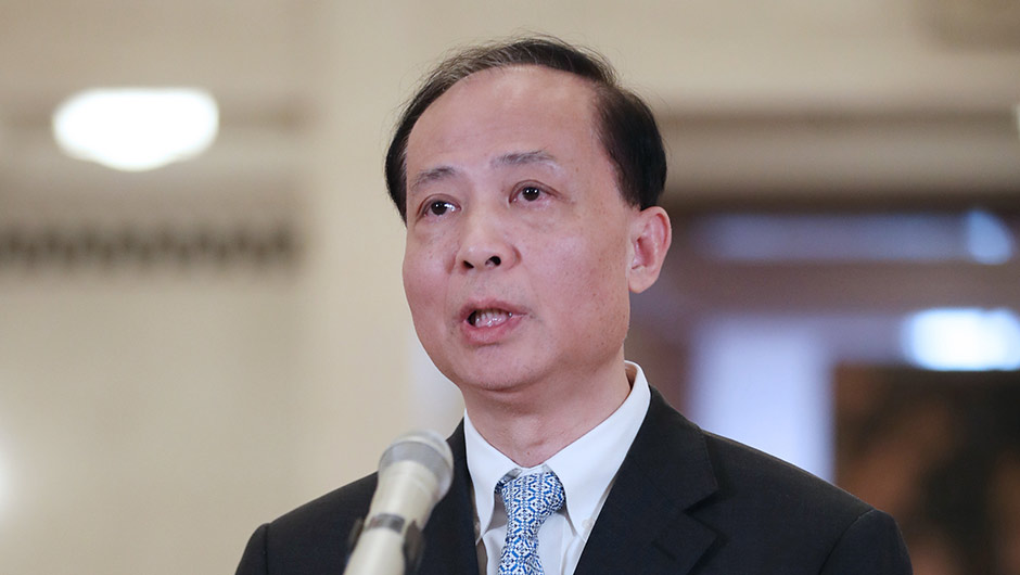 全國(guó)人大代表姒健敏接受采訪(fǎng)