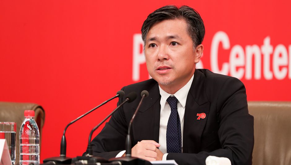 群眾游行總導演、北京師范大學藝術與傳媒學院副院長肖向榮介紹情況