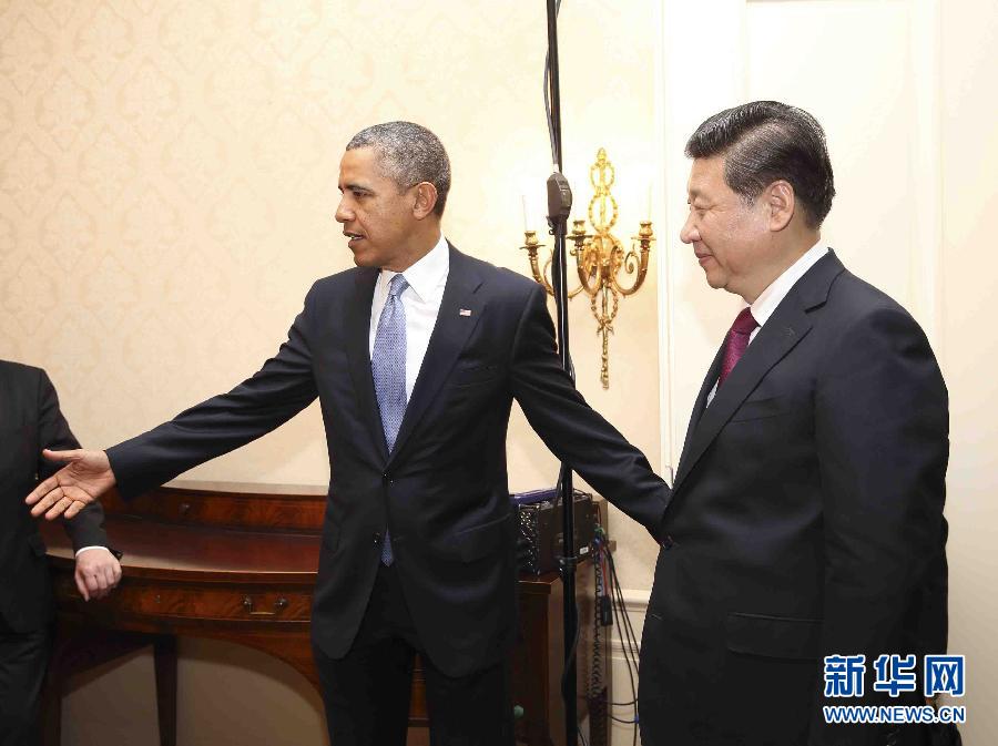 （時(shí)政）（3）習(xí)近平會(huì)見(jiàn)美國(guó)總統(tǒng)奧巴馬