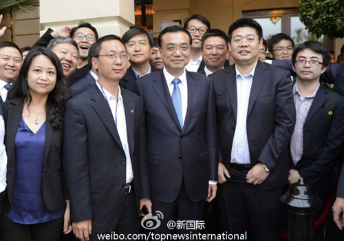 李克強(qiáng)：在非中企了解當(dāng)?shù)匚幕拍茉「?。圖片來源：&ldquo;新國際&rdquo;微博。