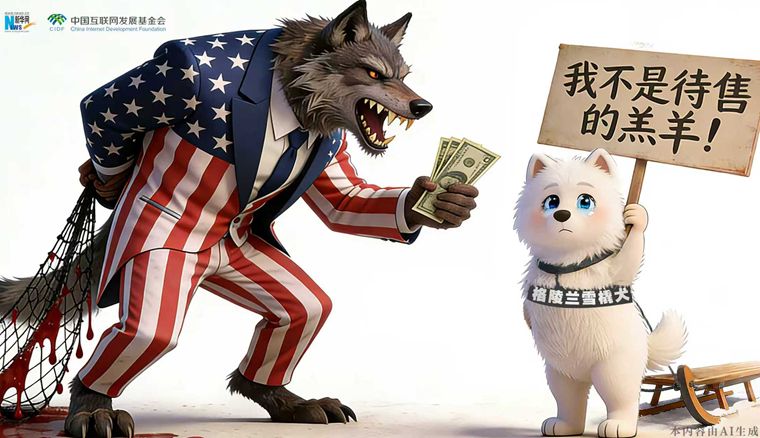 AI漫畫丨格陵蘭：我不是待售的羔羊！