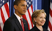 希拉里&ldquo;?；?rdquo;奧巴馬，現(xiàn)時而已？