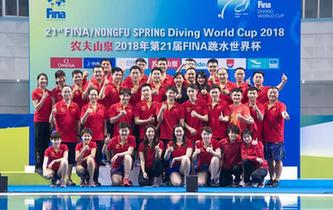 第五次包攬世界杯金牌 跳水&ldquo;夢(mèng)之隊(duì)&rdquo;&ldquo;無敵不寂寞&rdquo;