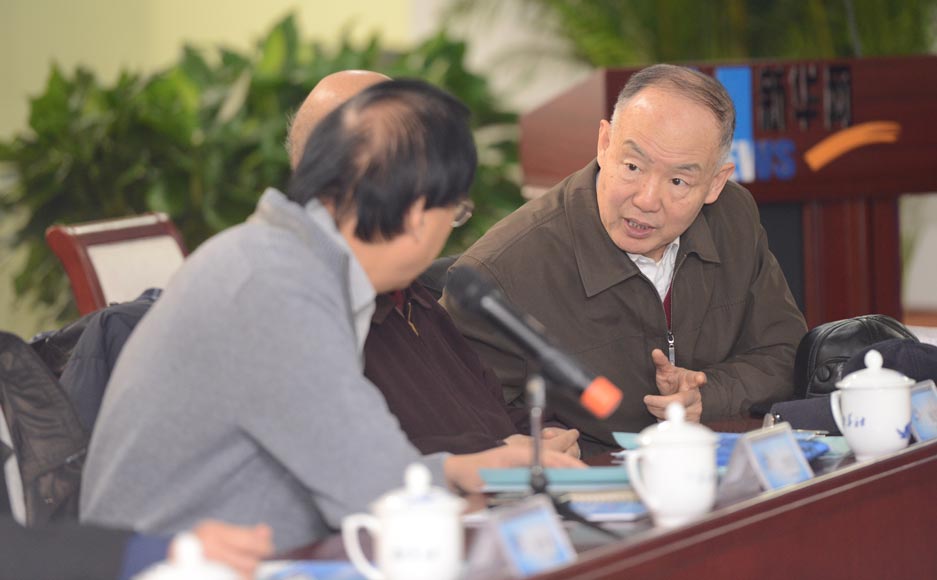 參加新華網(wǎng)2012&ldquo;縱論天下&rdquo;國(guó)際問(wèn)題研討會(huì)的專家在交流