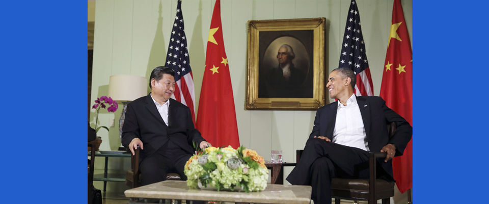 2013年6月，習(xí)近平與美國總統(tǒng)奧巴馬共同會見記者