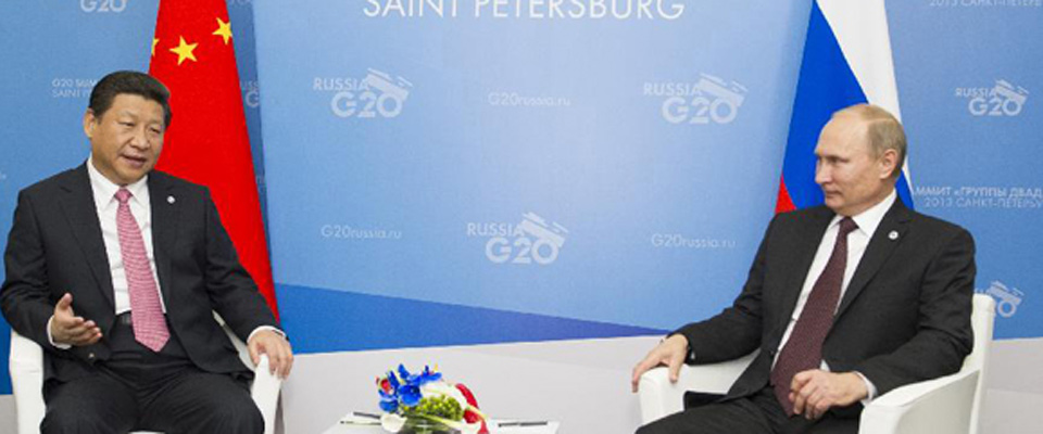 2013年9月，習(xí)近平會(huì)見俄羅斯總統(tǒng)普京